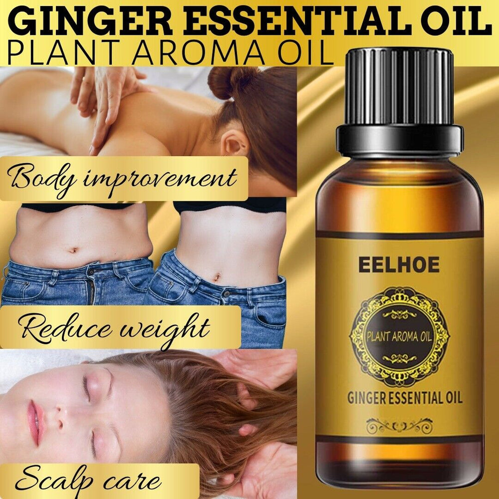 Belly Drainage Ginger Oil Natural Therapy Lymphatic Essential Massage Liquid USA