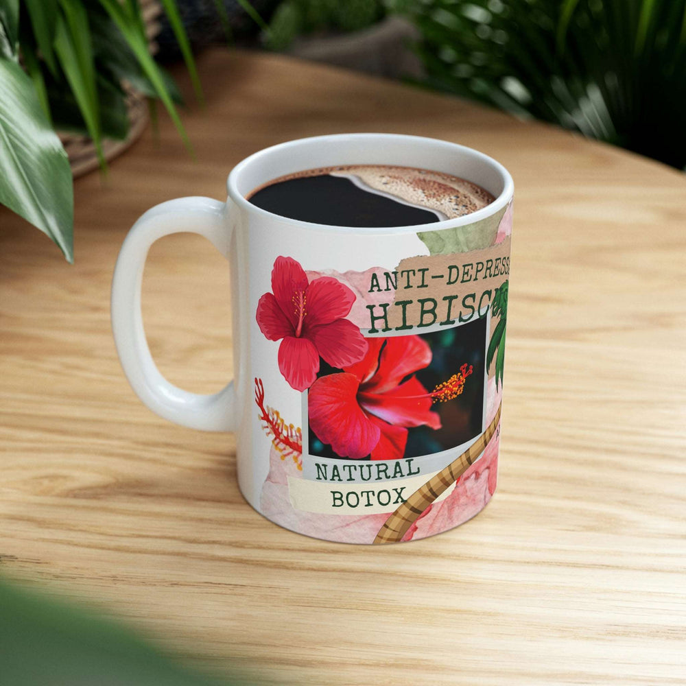 Hibiscus Ceramic Mug 11oz