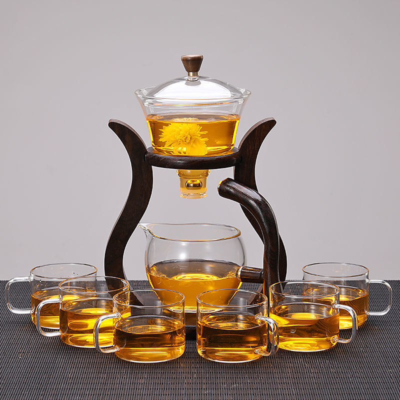 Kung Fu Tea Cup Simple Magnetic Tea Brewing Maker Glass Tea Set
