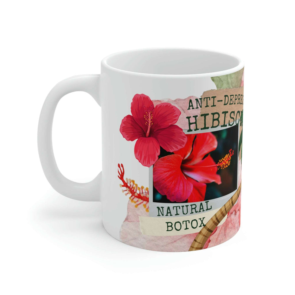 Hibiscus Ceramic Mug 11oz